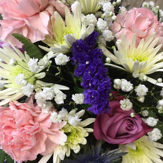 Posy Flower Arrangement Pink and Purple