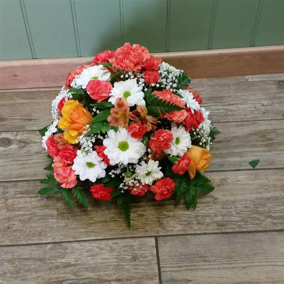 Posy Flower Arrangement Orange and White