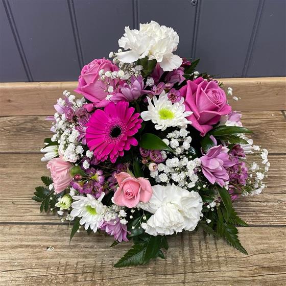 Posy Flower Arrangement Pink and White