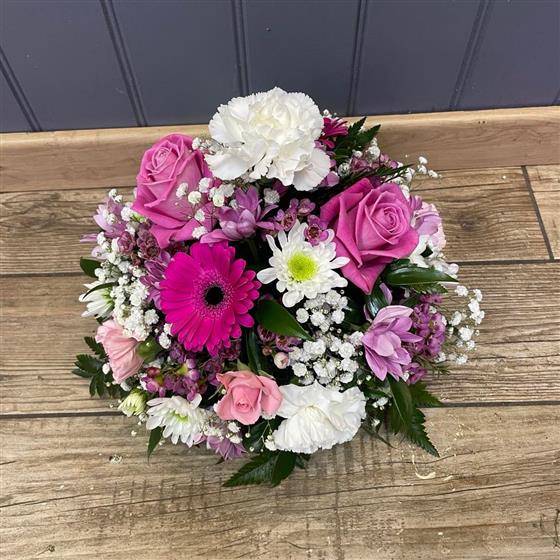 Posy Flower Arrangement Pink and White