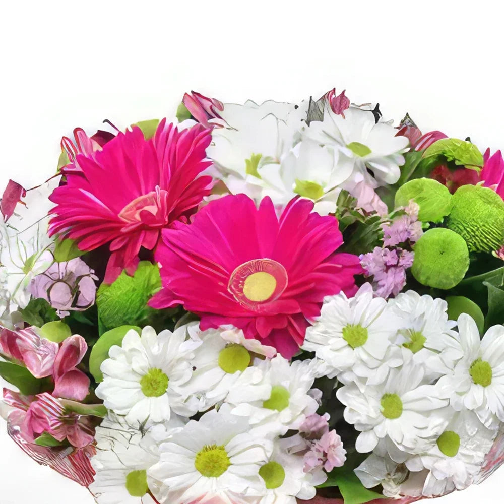 Elegant Daisy Chrysanthemum Bouquet shown from another angle
