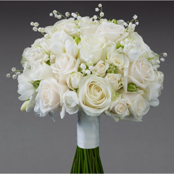 White Rose Bridal Bouquet