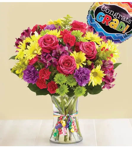 Graduation Vibrant Arrangement