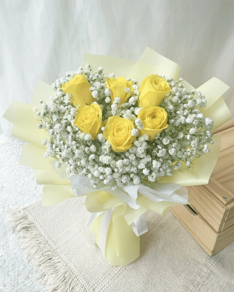 Yellow rose bouquet delivered across Dubai neighbourhoods