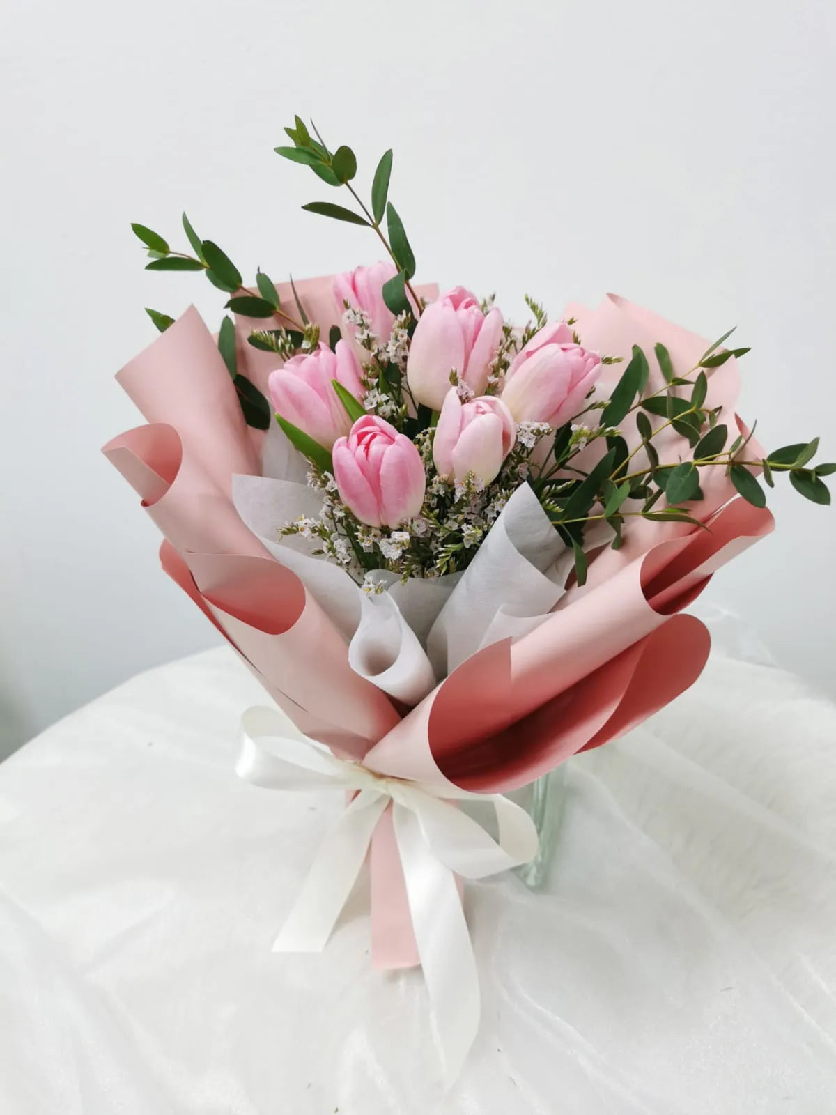 6 Pink Tulip Bouquet