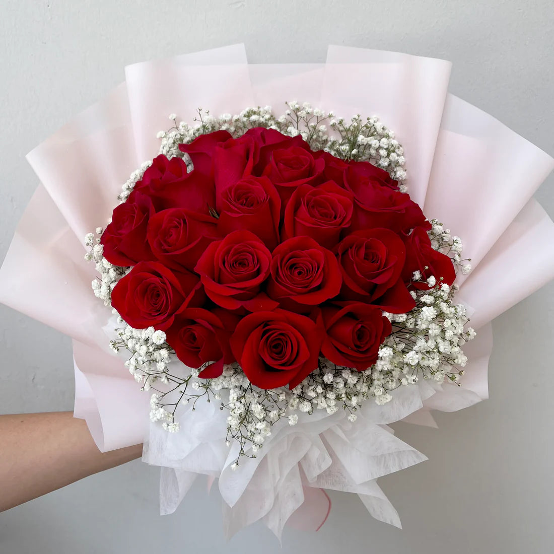 24 Red Rose Round Bouquet