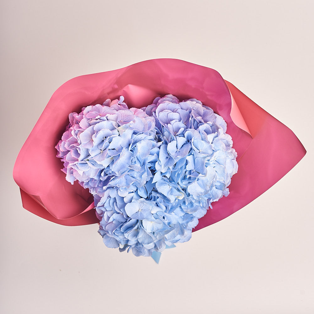 3 Blue Hydrangea Bouquet