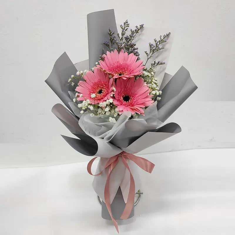 3 Pink Daisy Bouquet