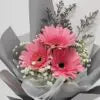 3 Pink Daisy Bouquet