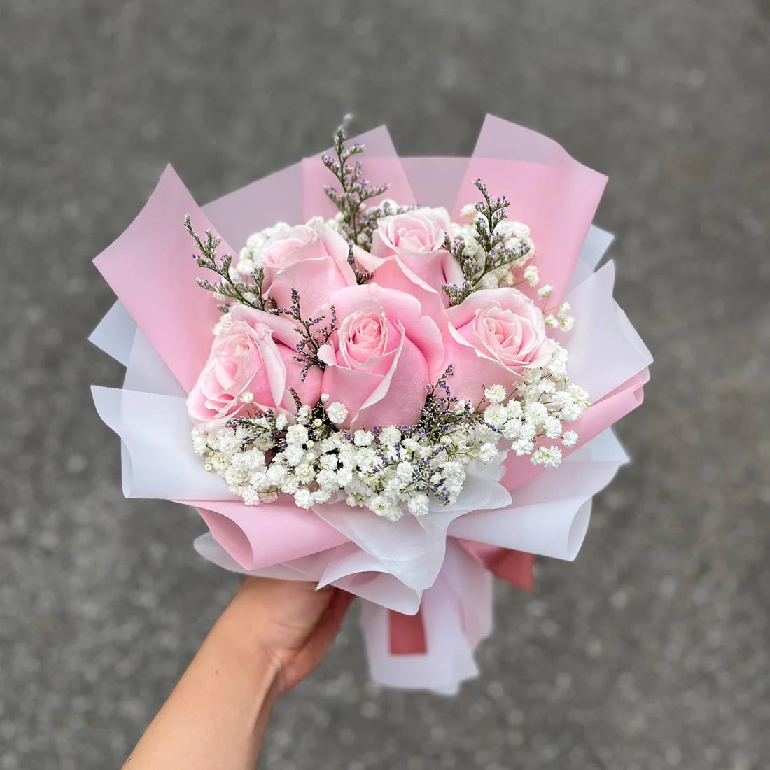 5 Pink Rose Bouquet