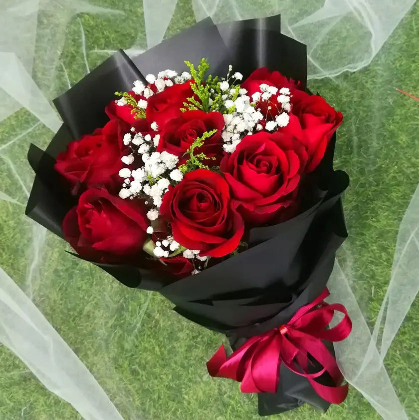 9 Red Rose Bouquet