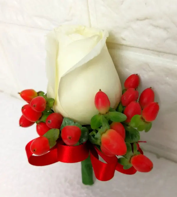 White Rose Corsage