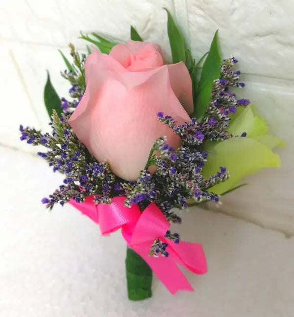 Pink Rose Corsage