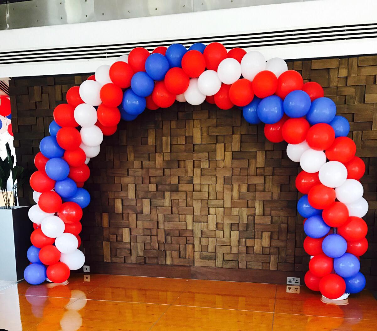 Red, White, Blue Balloon Arch