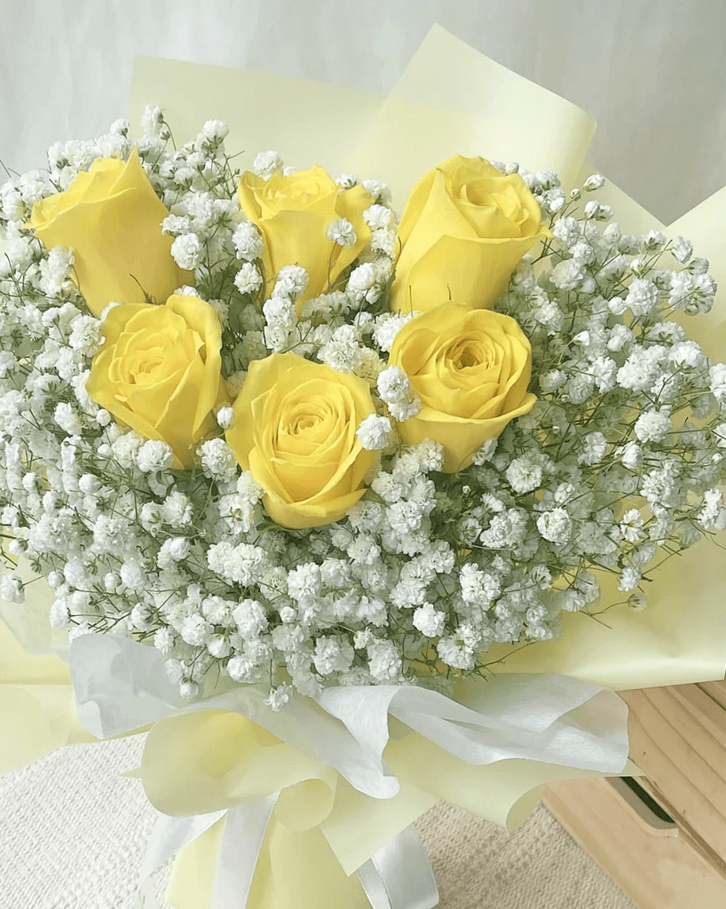 6 Yellow Rose Bouquet