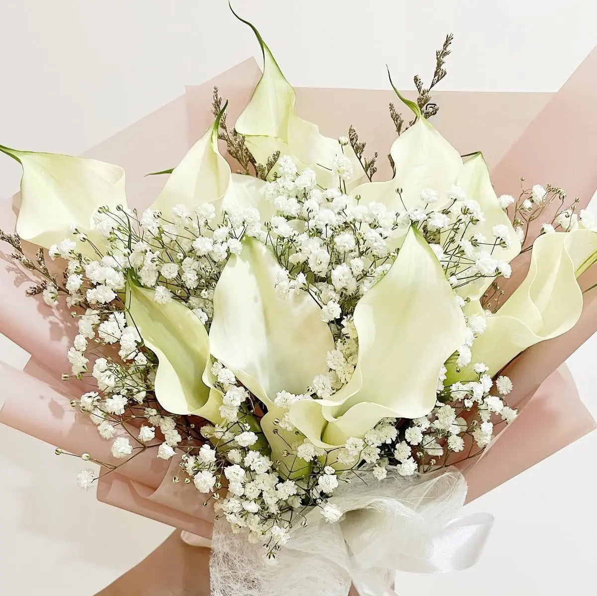 10 White Calla Lily Bouquet