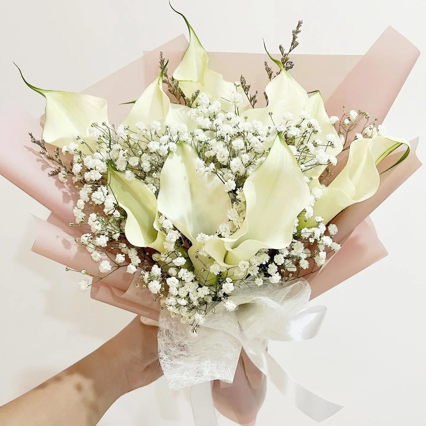 10 White Calla Lily Bouquet