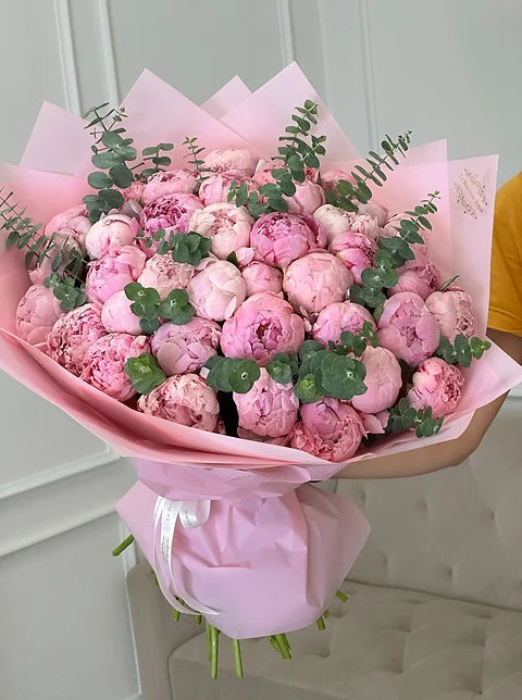 50 Pink Peony Bouquet