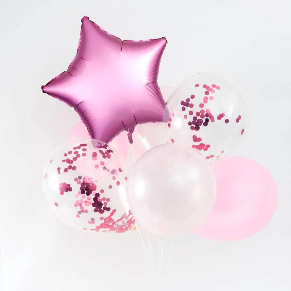 Pink Confetti Balloons