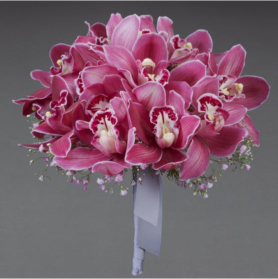 Pink Cymbidium Bridal Bouquet