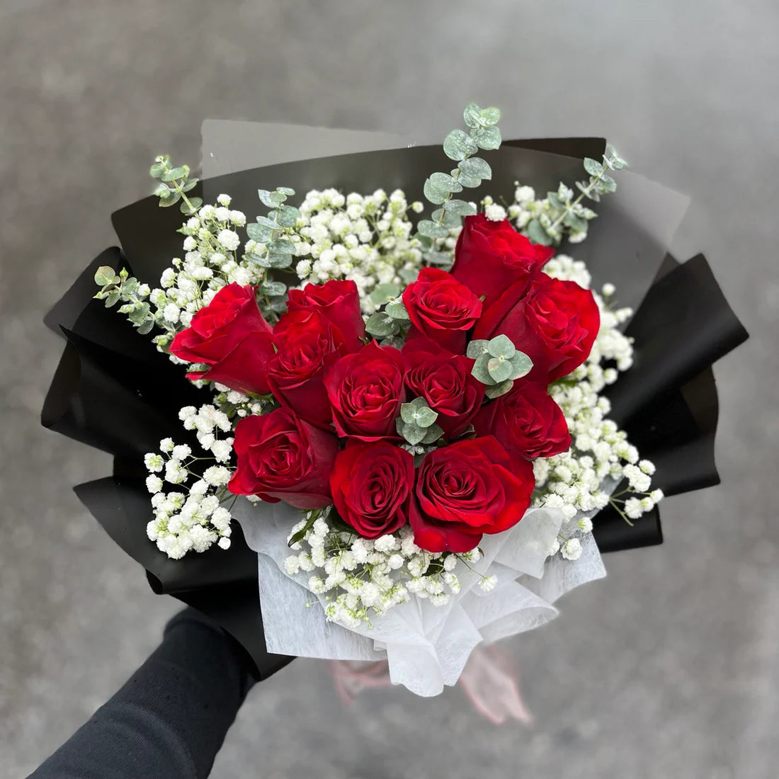 Heart Red Rose Bouquet