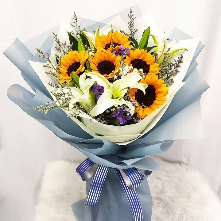 Lily and Sunflower Bouquet