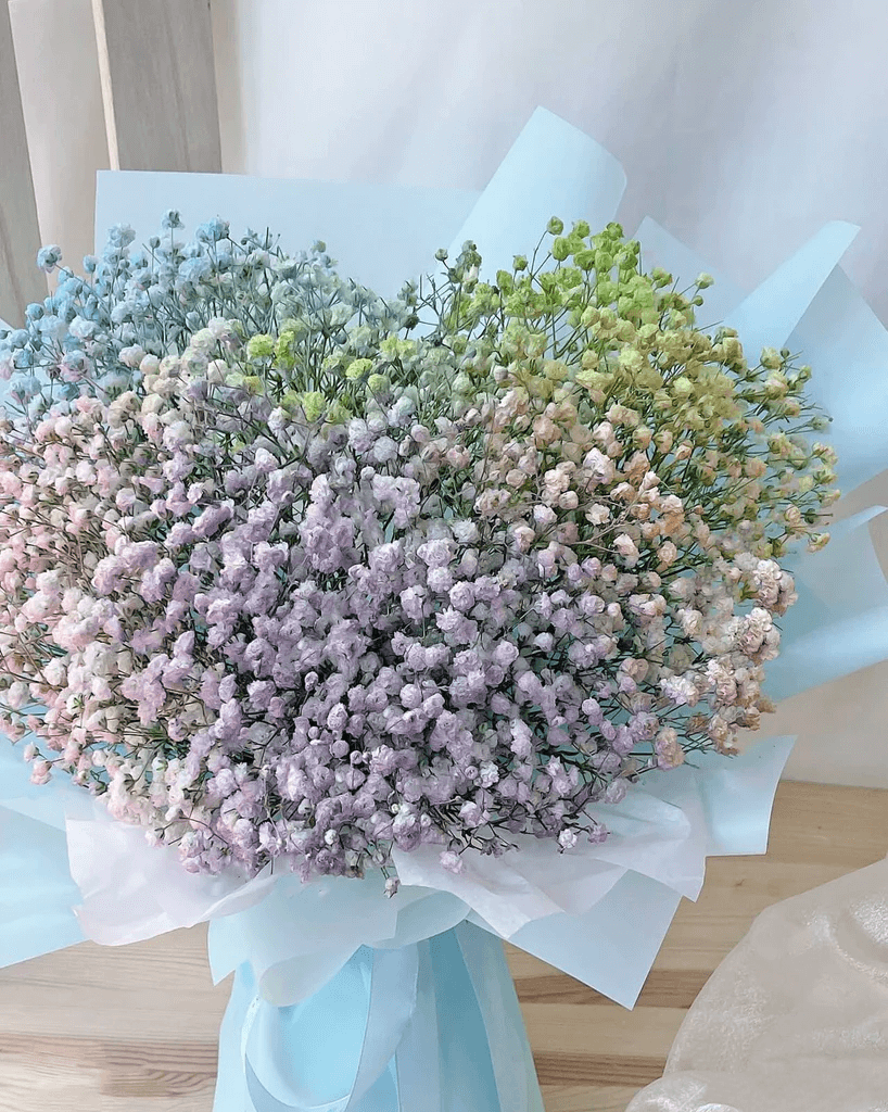 Mix Baby's Breath Heart Shape