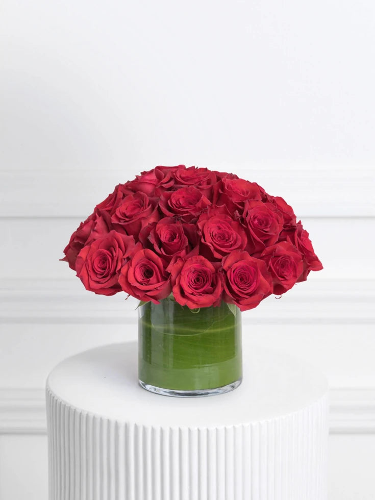 30 Red Roses Vase