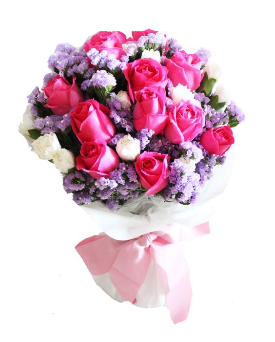 10 Pink Rose Mix Bouquet