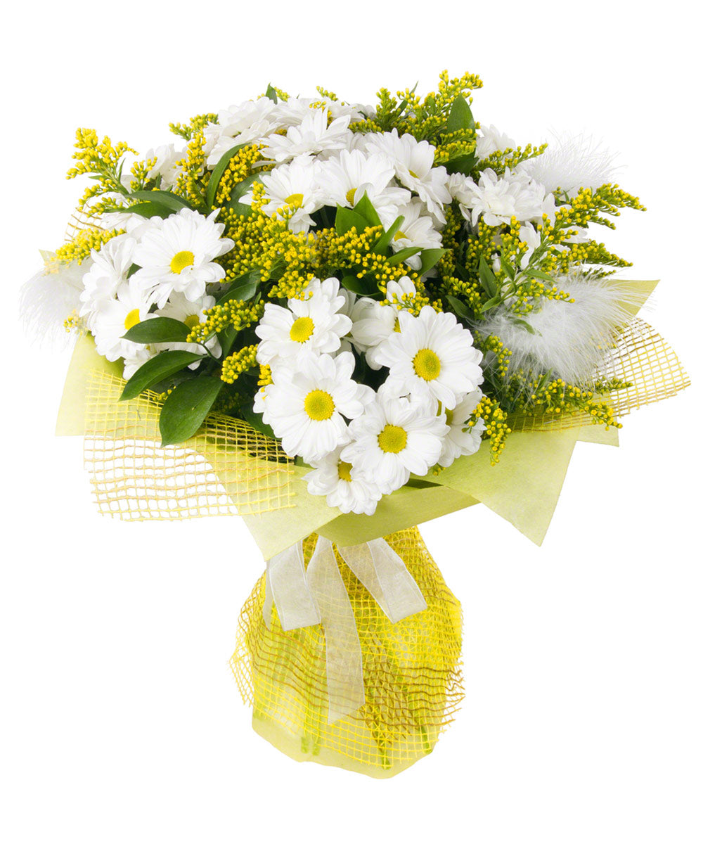 Chrysanthemum With Solidago bouquet