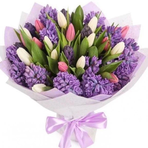 Tulips And Hyacinthus Bouquet