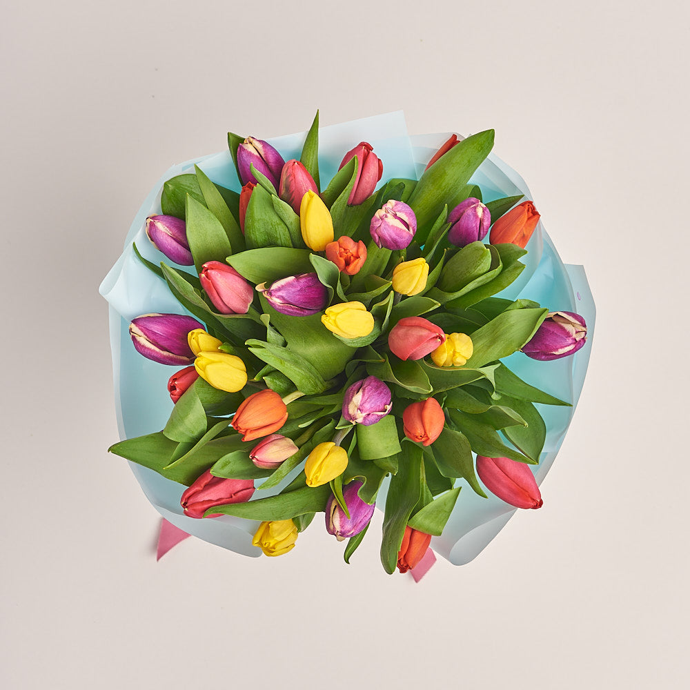 30 Mix Tulip Bouquet