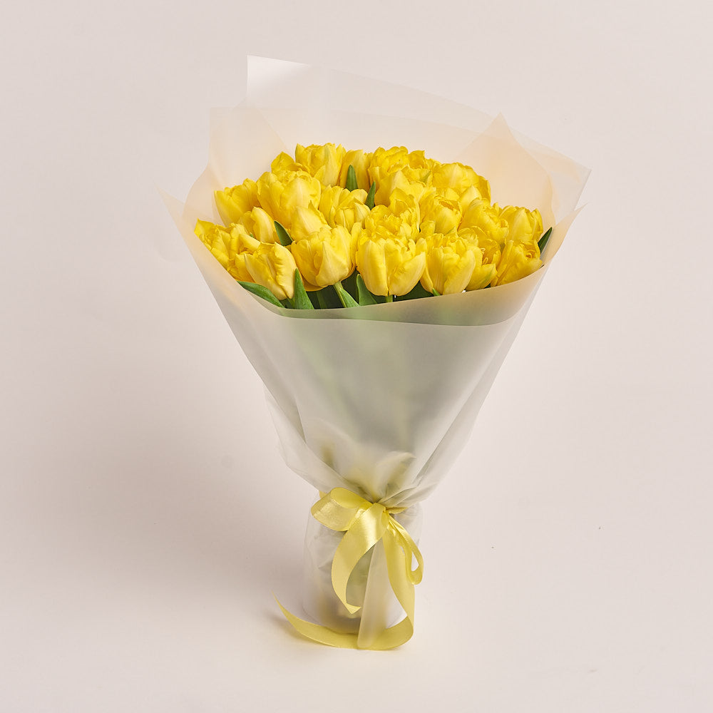 30 Yellow Tulip Bouquet